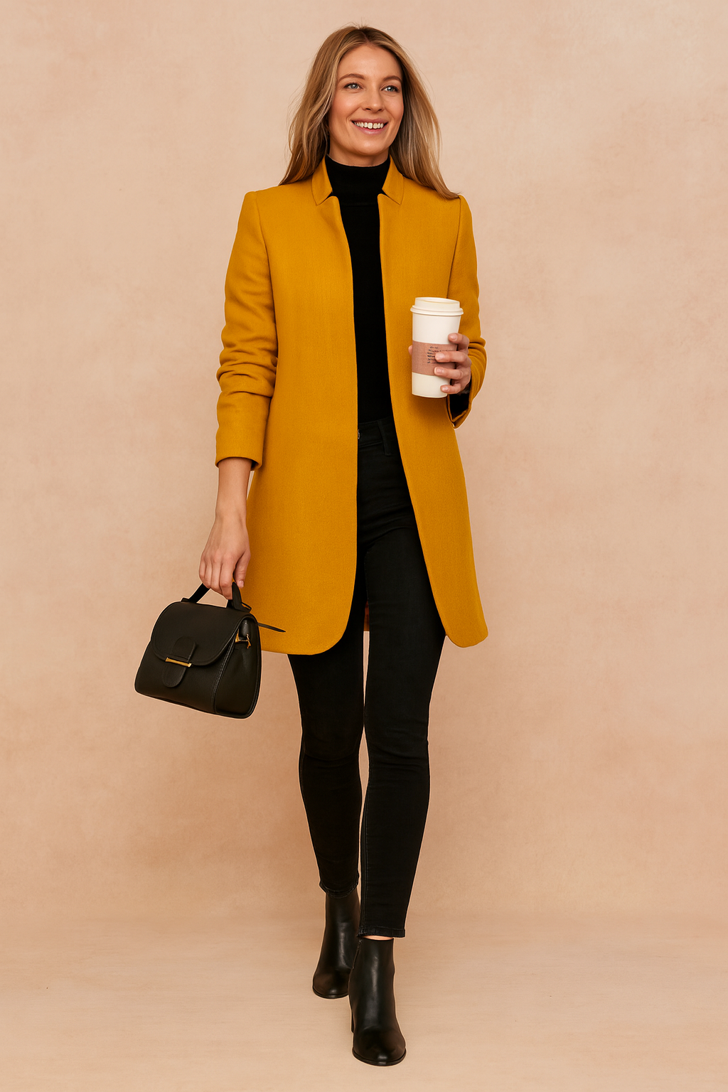 Eugenie Marchal | Camel Minimalist Coat - Image 6