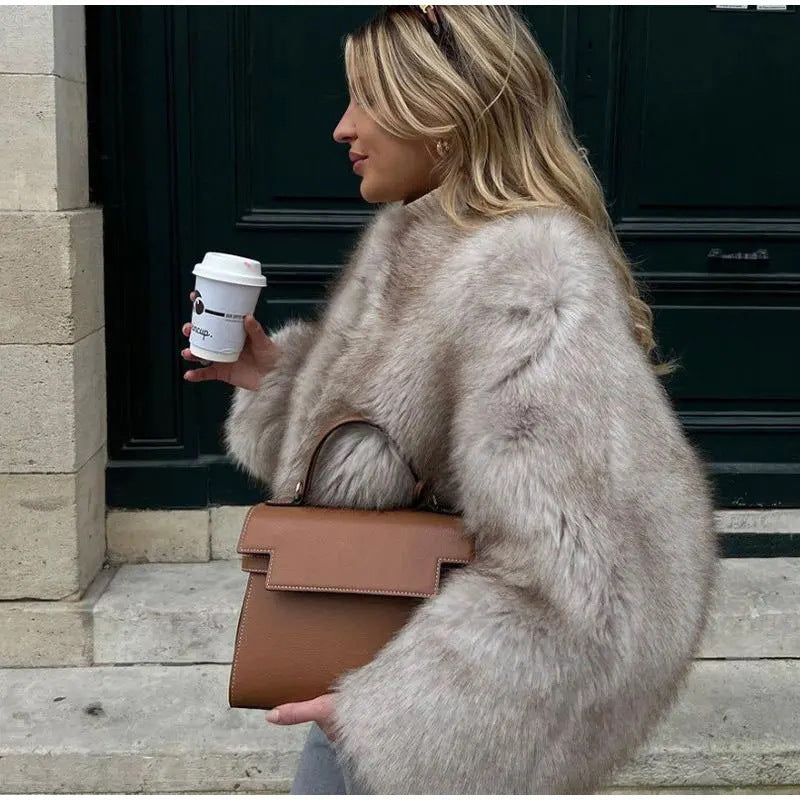 Genevieve Laurent | Faux Fur Collar Tailored Coat - Image 1