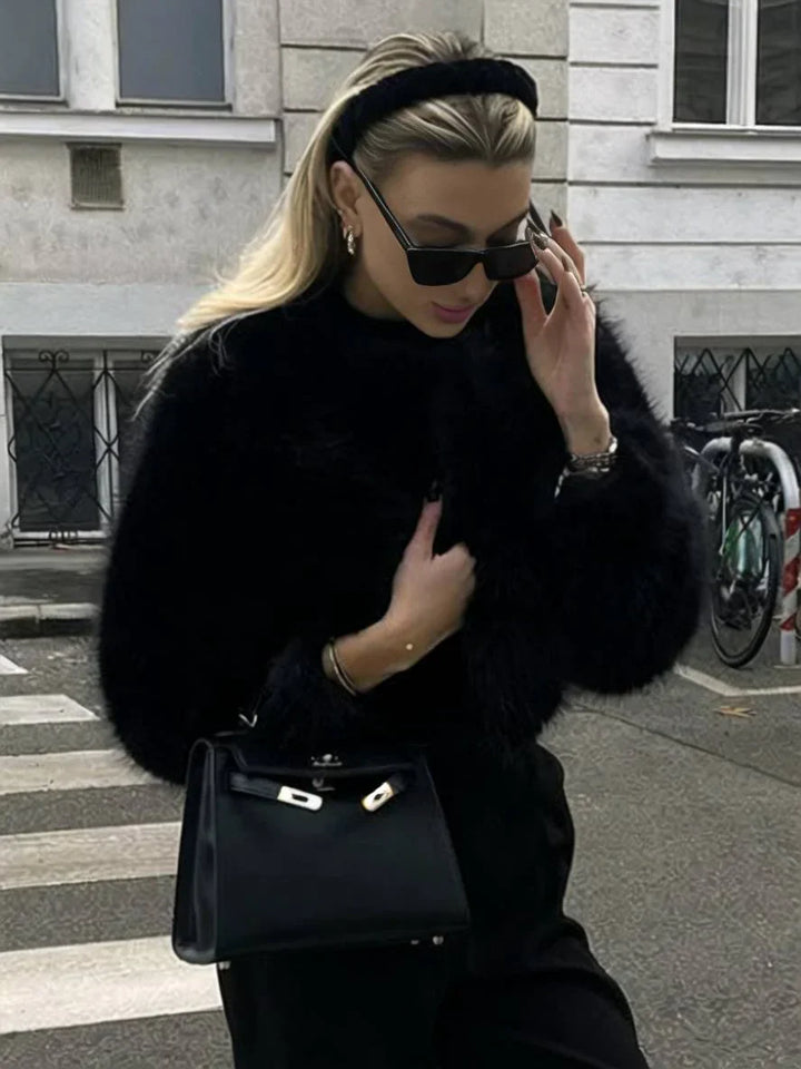 Genevieve Laurent | Faux Fur Collar Tailored Coat - Image 3