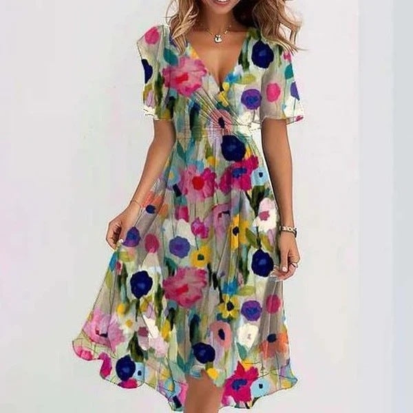 Heloise Cambon | Ditsy Floral Wrap Midi Dress - Image 3