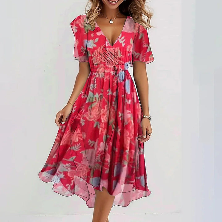 Heloise Cambon | Ditsy Floral Wrap Midi Dress - Image 4