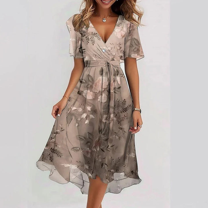 Heloise Cambon | Ditsy Floral Wrap Midi Dress - Image 5