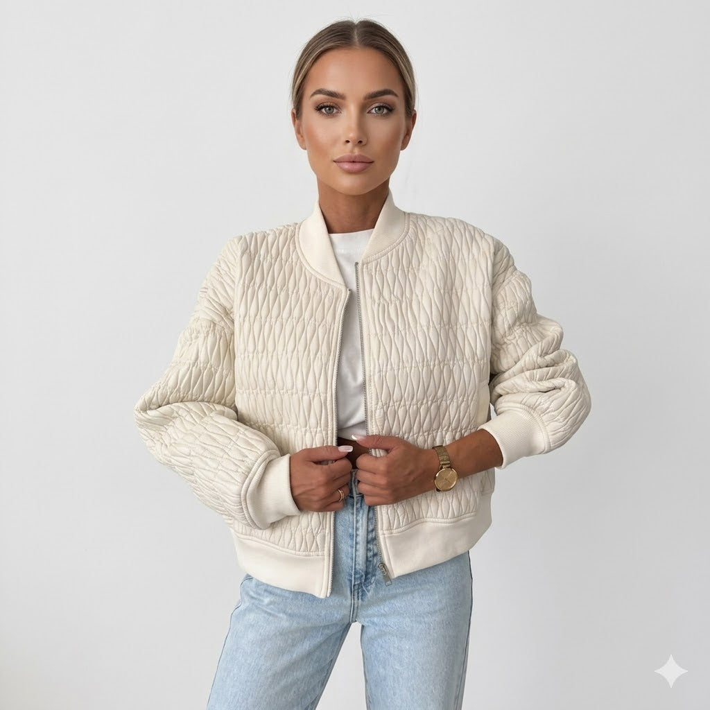 Heloise Tanguy | Quilted Bomber Jacket - Image 1