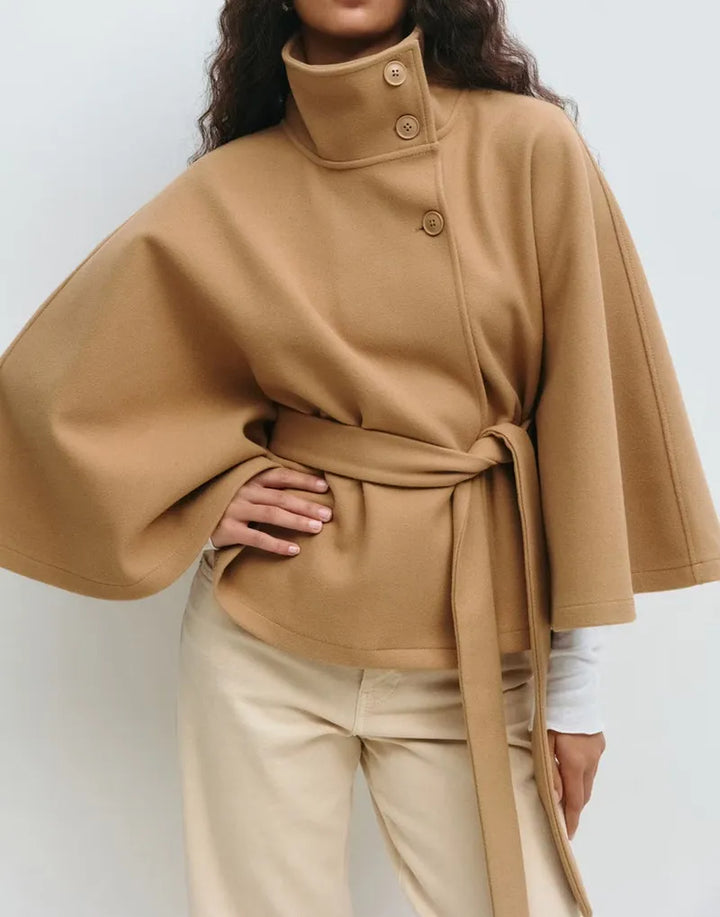 Henriette Savary | Belted Cape Coat - Image 3