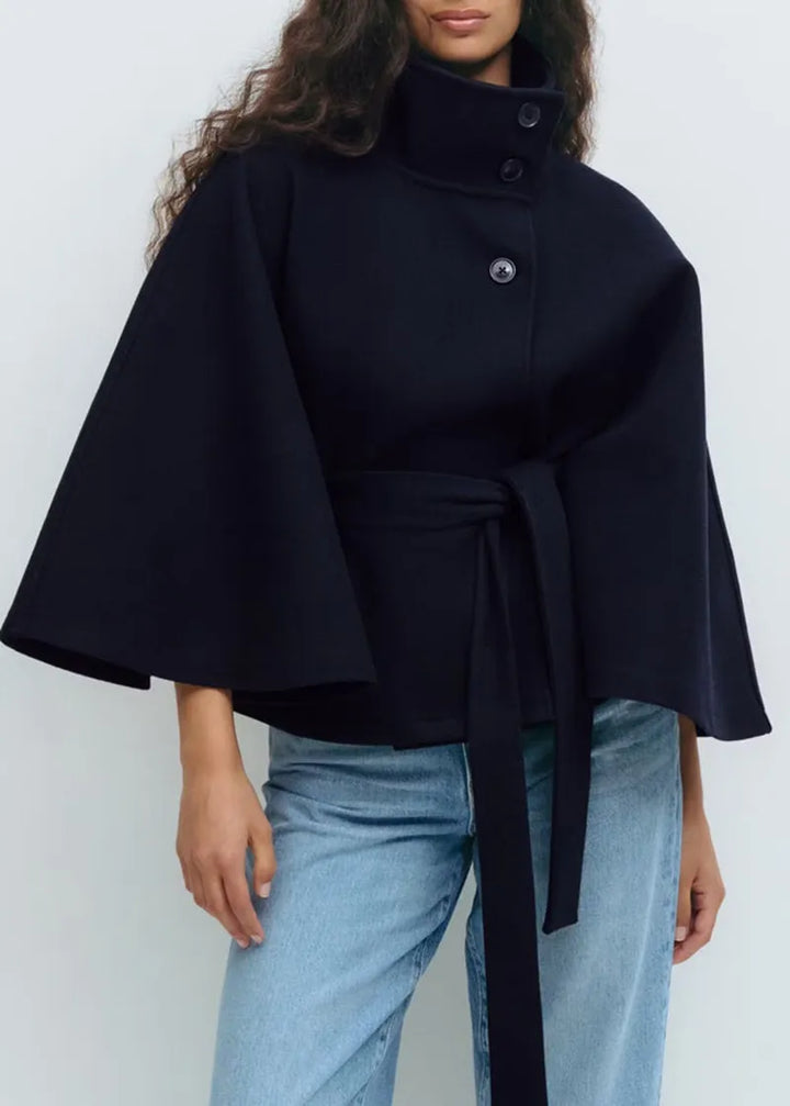 Henriette Savary | Belted Cape Coat - Image 5