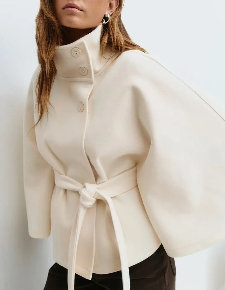 Henriette Savary | Belted Cape Coat - Image 6