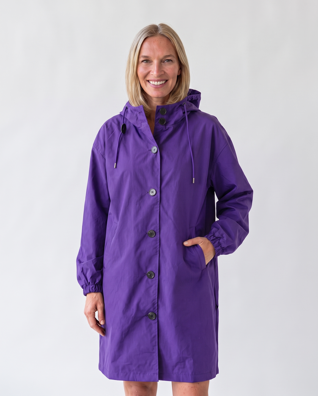 Charline Dupuis | Long Hooded Rain Jacket