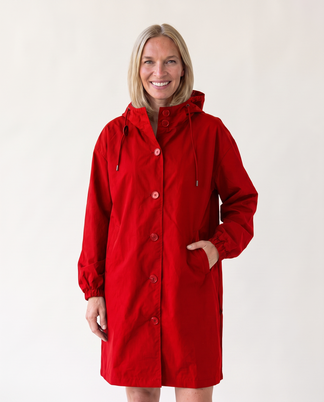 Charline Dupuis | Long Hooded Rain Jacket