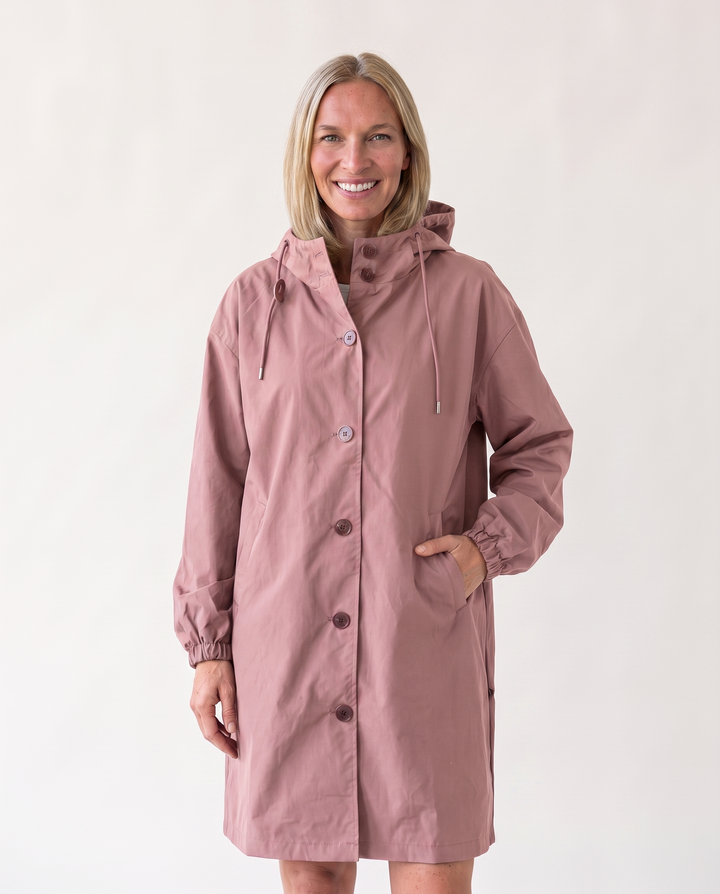 Charline Dupuis | Long Hooded Rain Jacket
