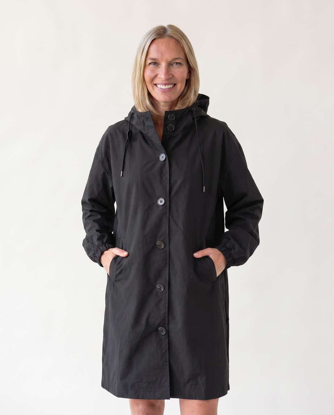 Charline Dupuis | Long Hooded Rain Jacket