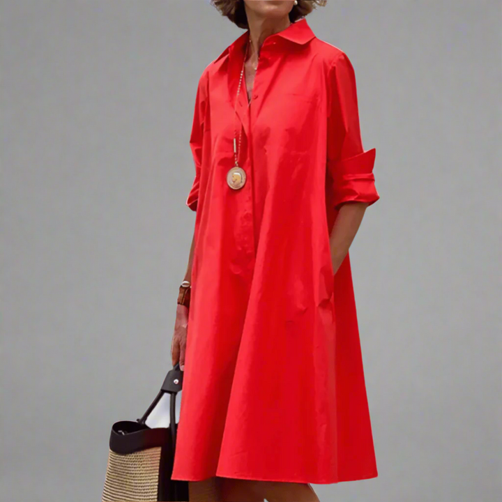 Hortense Delmas | Collared Swing Dress - Image 1