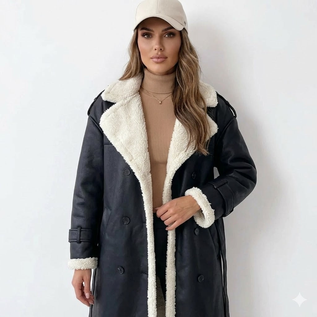 Ines Rambert | Shearling-Lined Longline Coat - Image 1