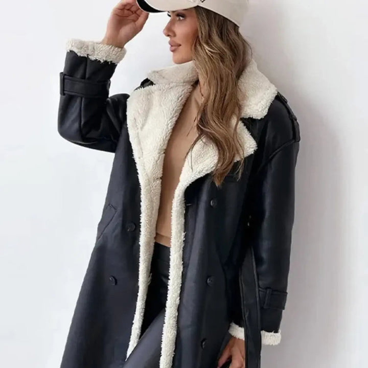 Ines Rambert | Shearling-Lined Longline Coat - Image 3