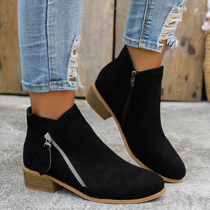 Joanna | Elegant Comfortable Zipper Shoes – View 10