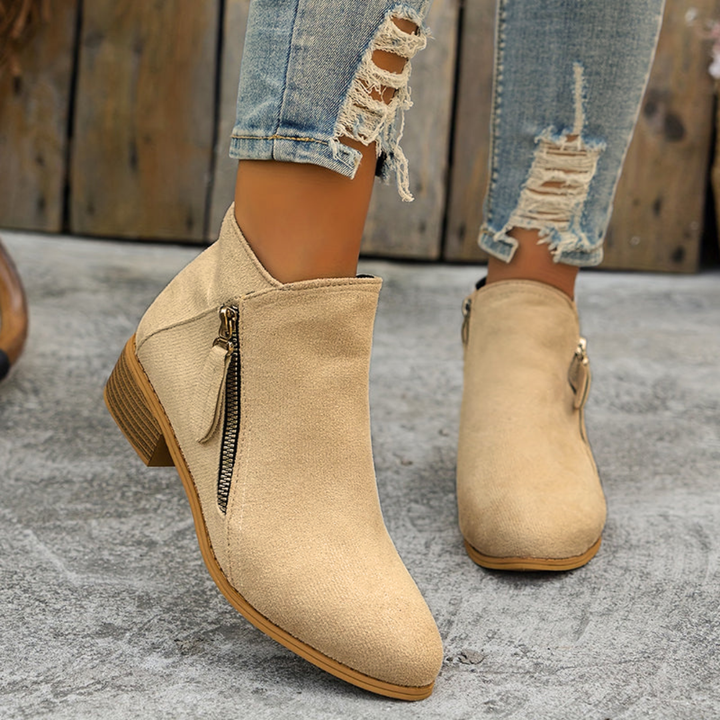 Joanna | Elegant Comfortable Zipper Shoes – View 11