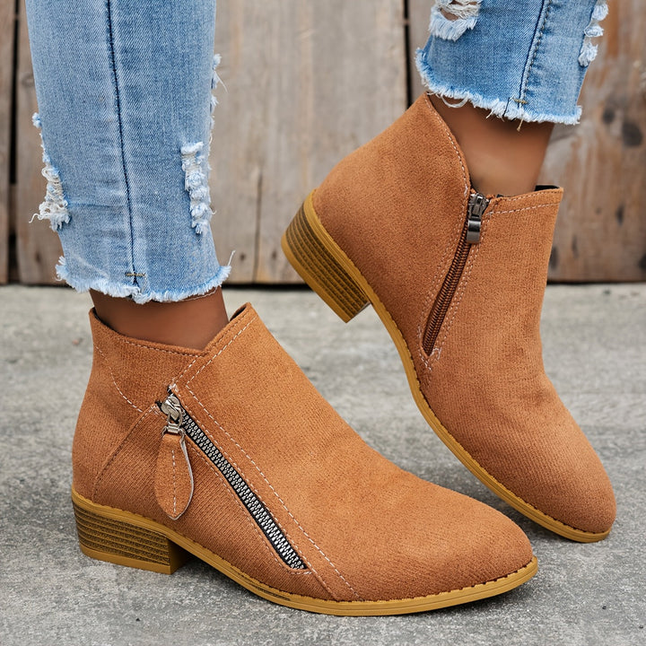 Joanna | Elegant Comfortable Zipper Shoes – View 12