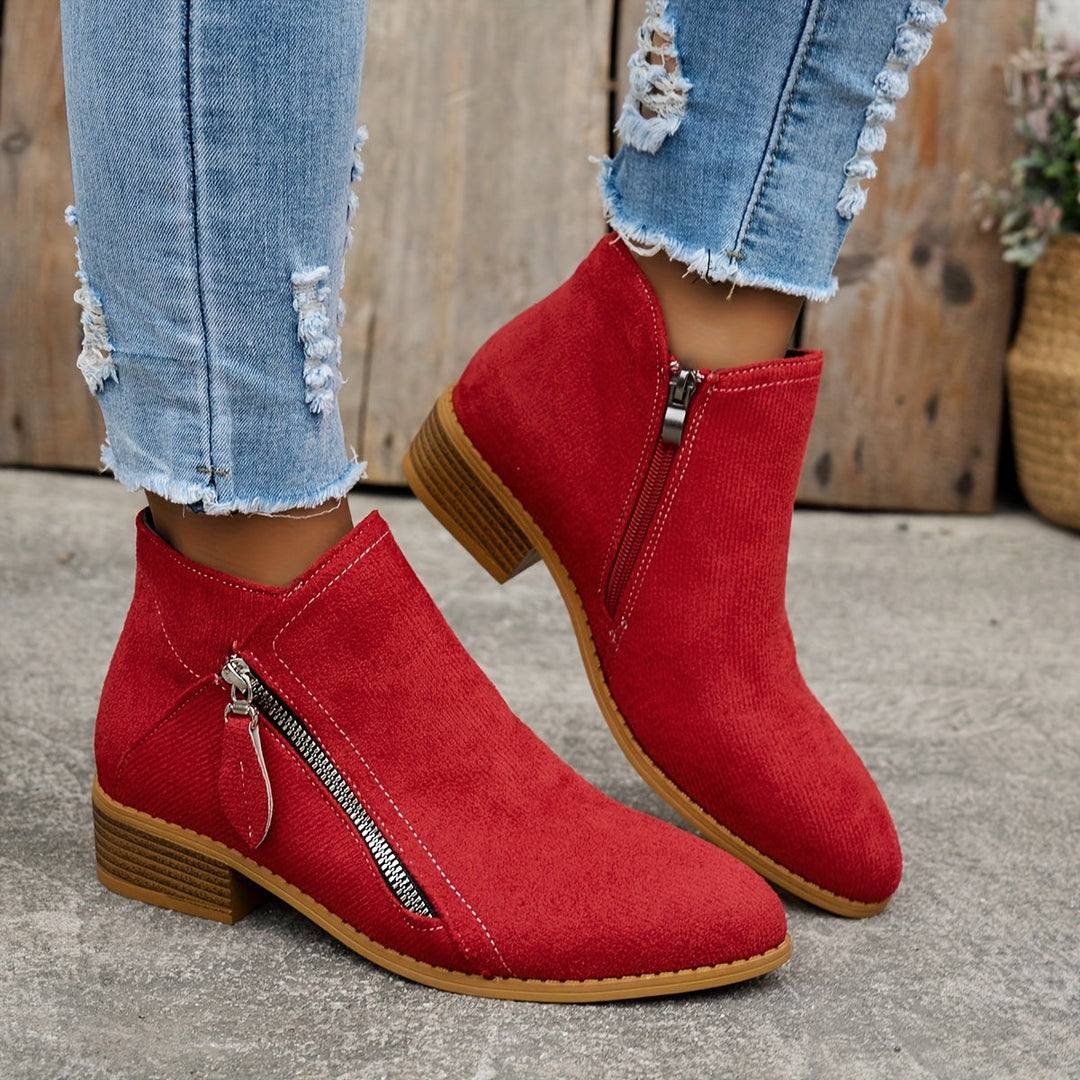 Joanna | Elegant Comfortable Zipper Shoes – View 13