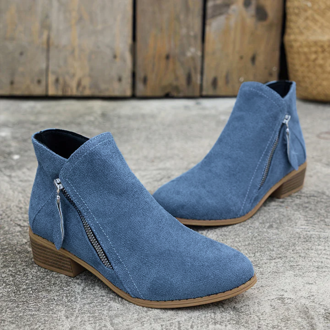 Joanna | Elegant Comfortable Zipper Shoes – View 15