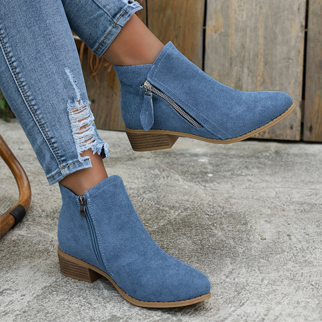 Joanna | Elegant Comfortable Zipper Shoes – View 16