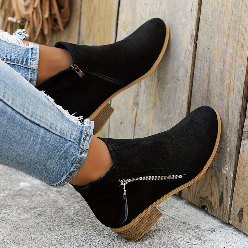 Joanna | Elegant Comfortable Zipper Shoes – View 19