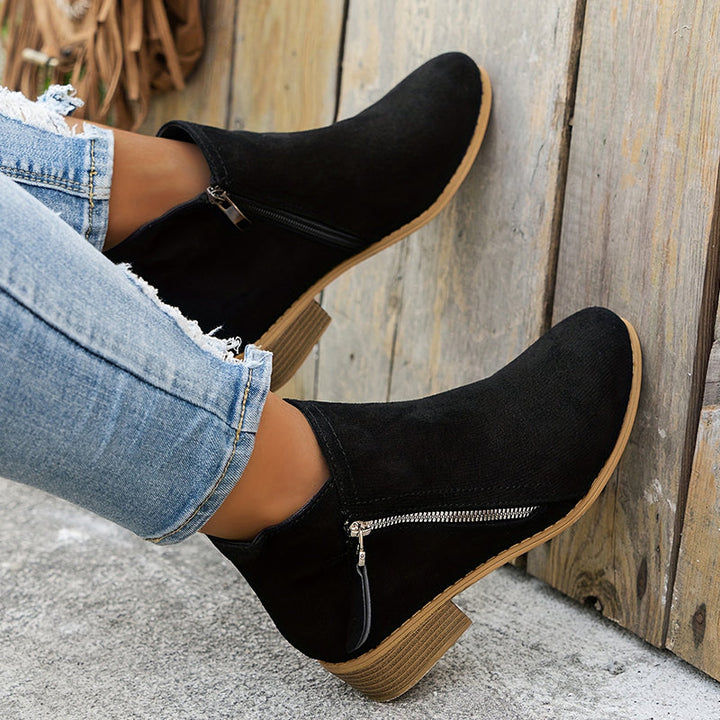 Joanna | Elegant Comfortable Zipper Shoes – View 19