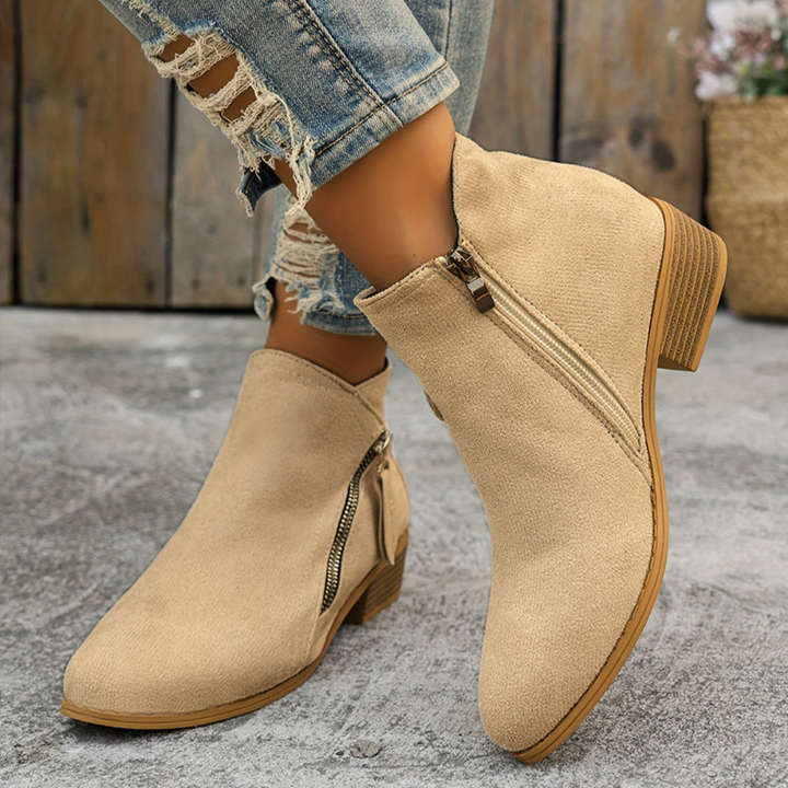 Joanna | Elegant Comfortable Zipper Shoes – View 4