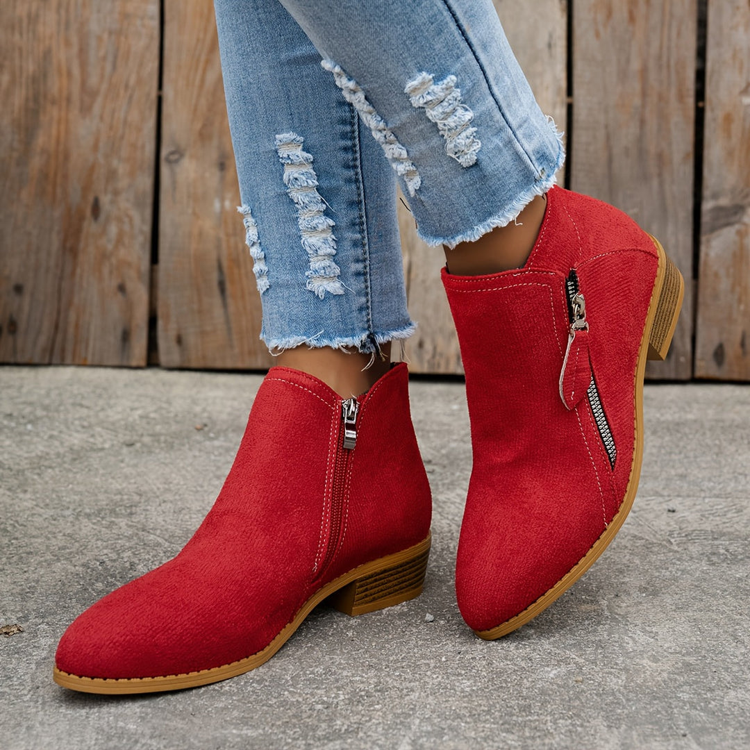 Joanna | Elegant Comfortable Zipper Shoes – View 5