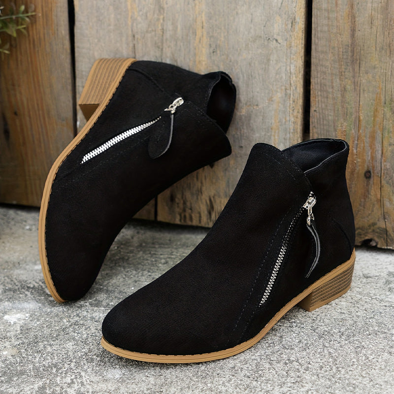 Joanna | Elegant Comfortable Zipper Shoes – View 6