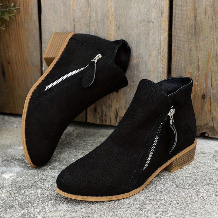 Joanna | Elegant Comfortable Zipper Shoes – View 6