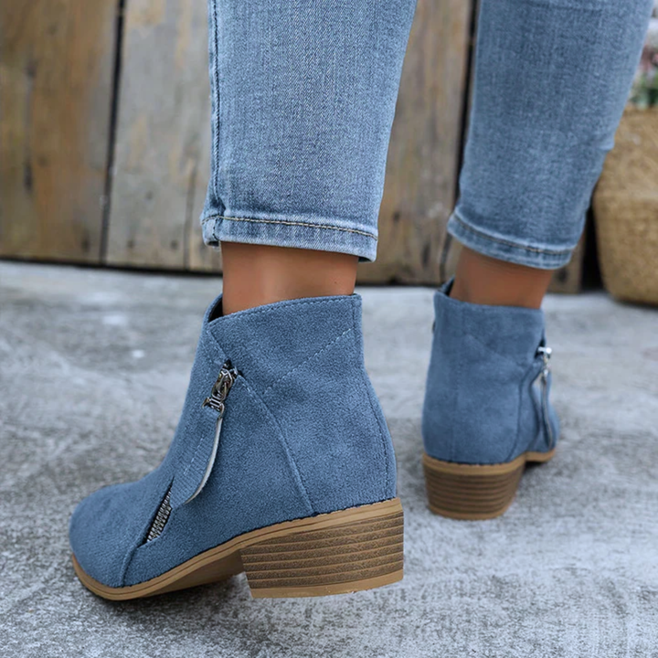 Joanna | Elegant Comfortable Zipper Shoes – View 7