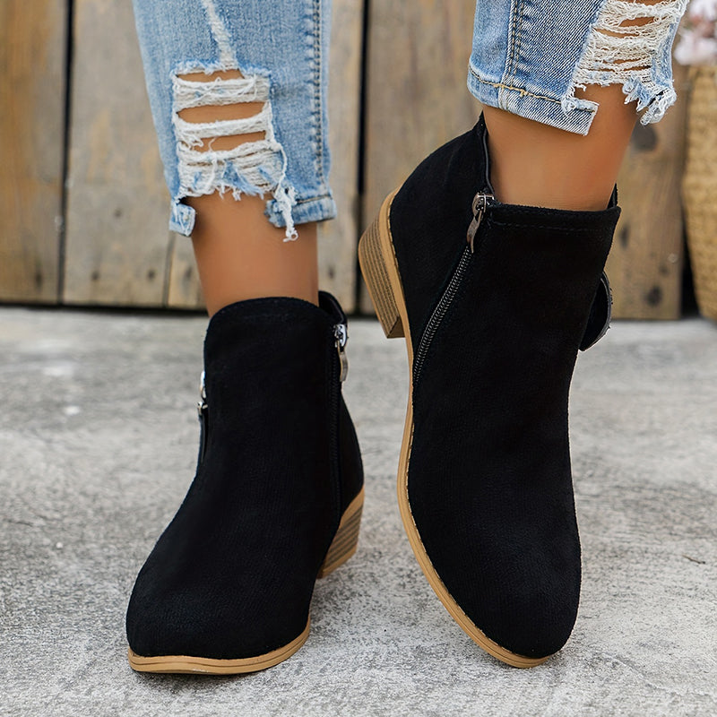 Joanna | Elegant Comfortable Zipper Shoes – View 8