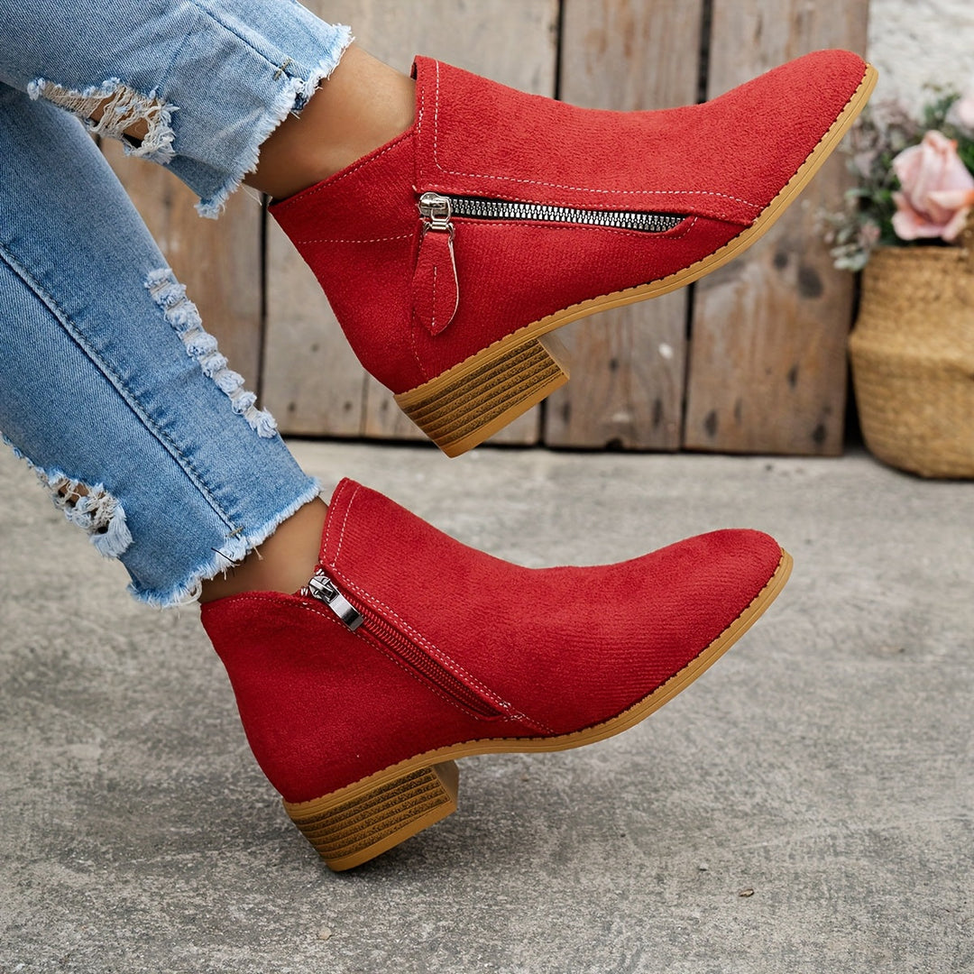 Joanna | Elegant Comfortable Zipper Shoes – View 9