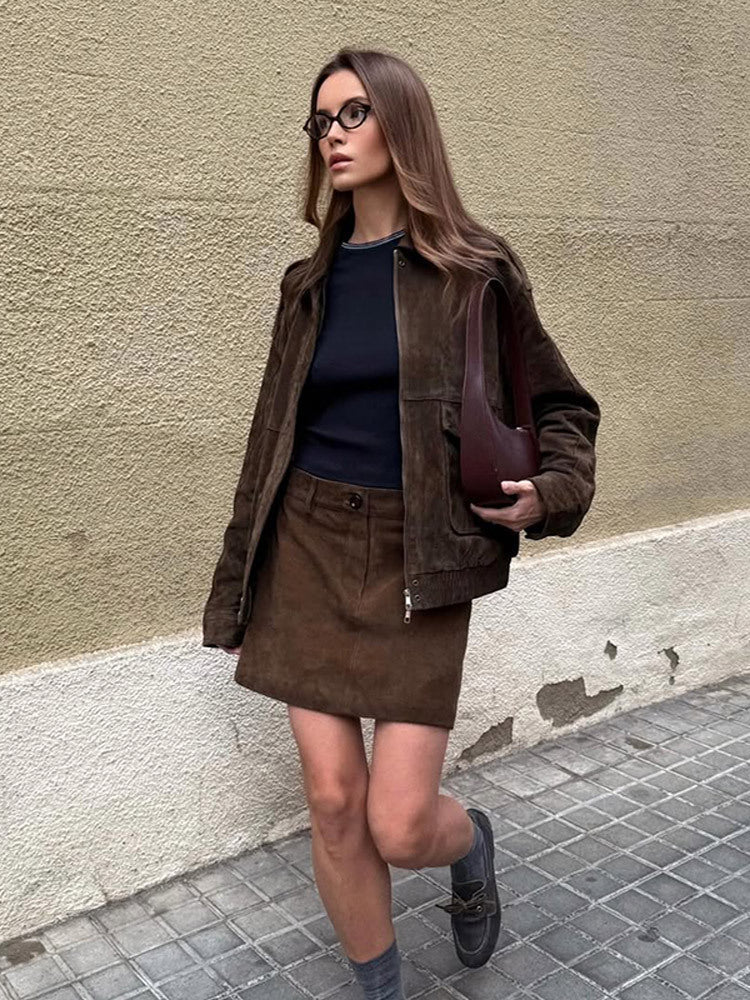 Josephine Brunet | Oversized Suede-Look Jacket - Image 6