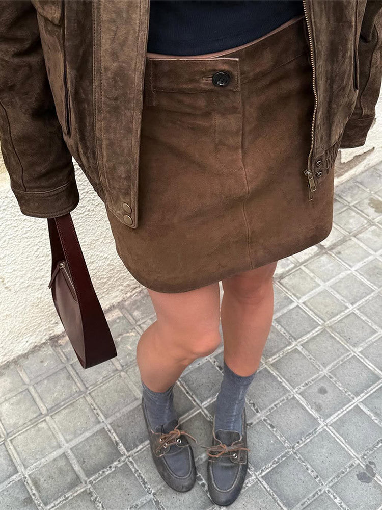 Josephine Brunet | Oversized Suede-Look Jacket - Image 8