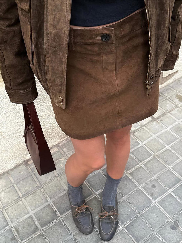 Josephine Brunet | Oversized Suede-Look Jacket - Image 8