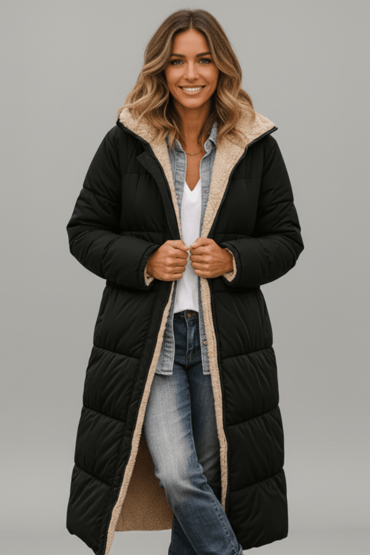 Justine Rocard | Longline Hooded Puffer Coat - Image 1