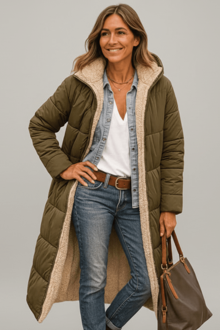 Justine Rocard | Longline Hooded Puffer Coat - Image 7