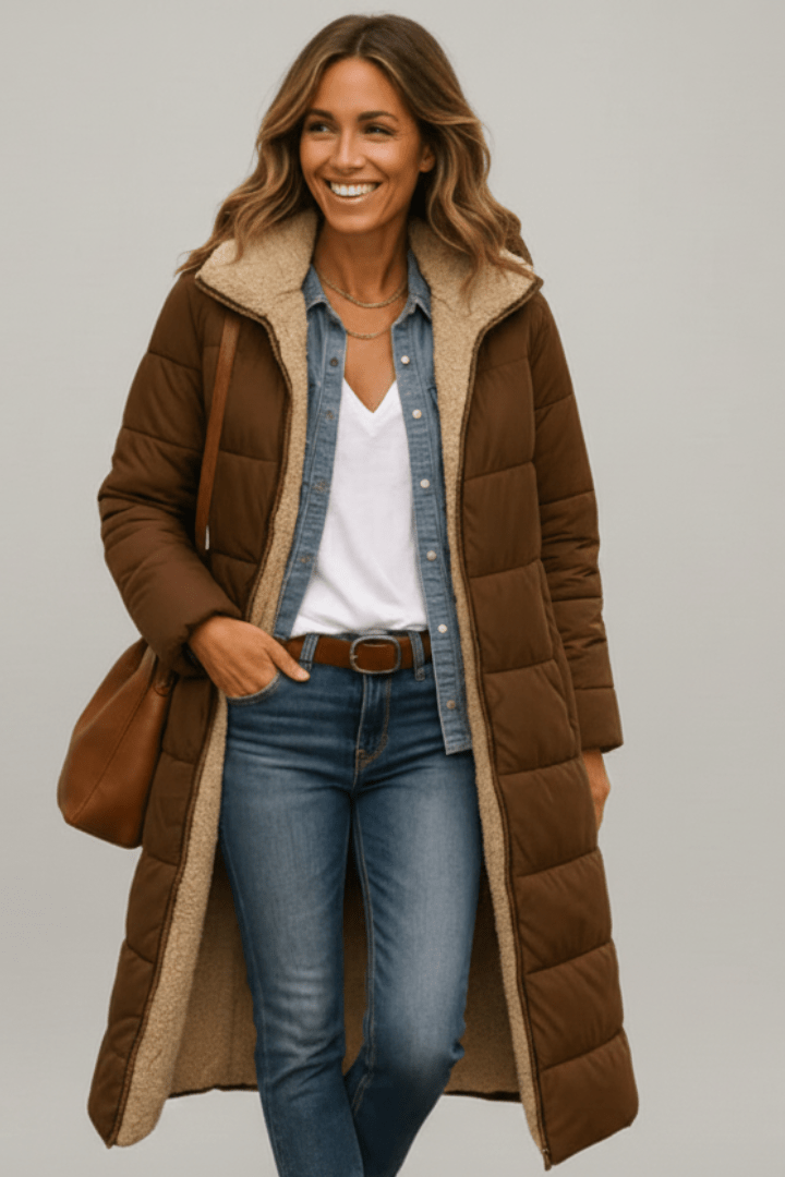 Justine Rocard | Longline Hooded Puffer Coat - Image 9