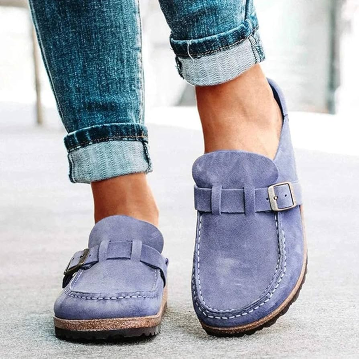 Lauren | Open Back Buckle Mule Clogs – View 4
