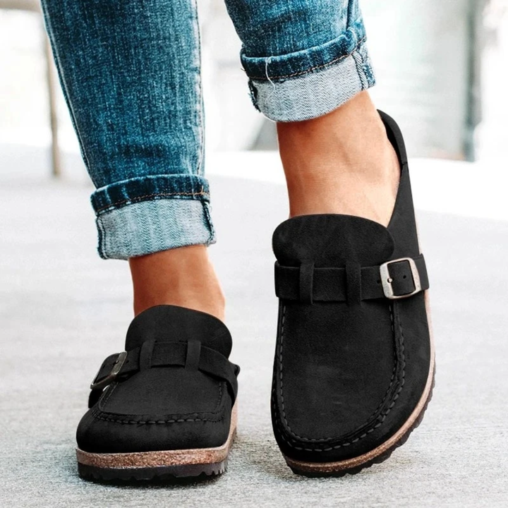 Lauren | Open Back Buckle Mule Clogs – View 5