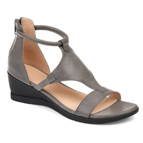 Leocadie Sarrazin | T-Strap Wedge Sandals - Image 5