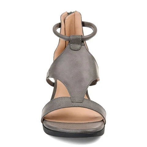 Leocadie Sarrazin | T-Strap Wedge Sandals - Image 6