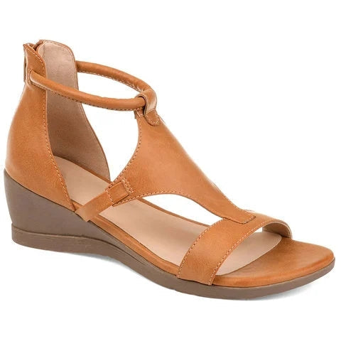 Leocadie Sarrazin | T-Strap Wedge Sandals - Image 7