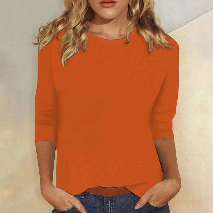 Louisa Prentice | Round Neck Three-Quarter Sleeve Top - Image 8