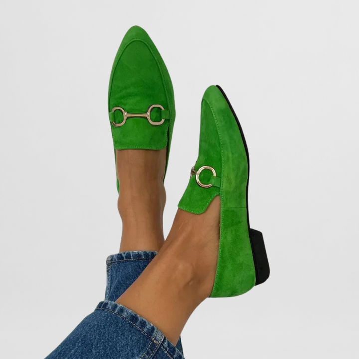 Louison Fabregue | Horsebit Pointed Toe Loafers - Image 1