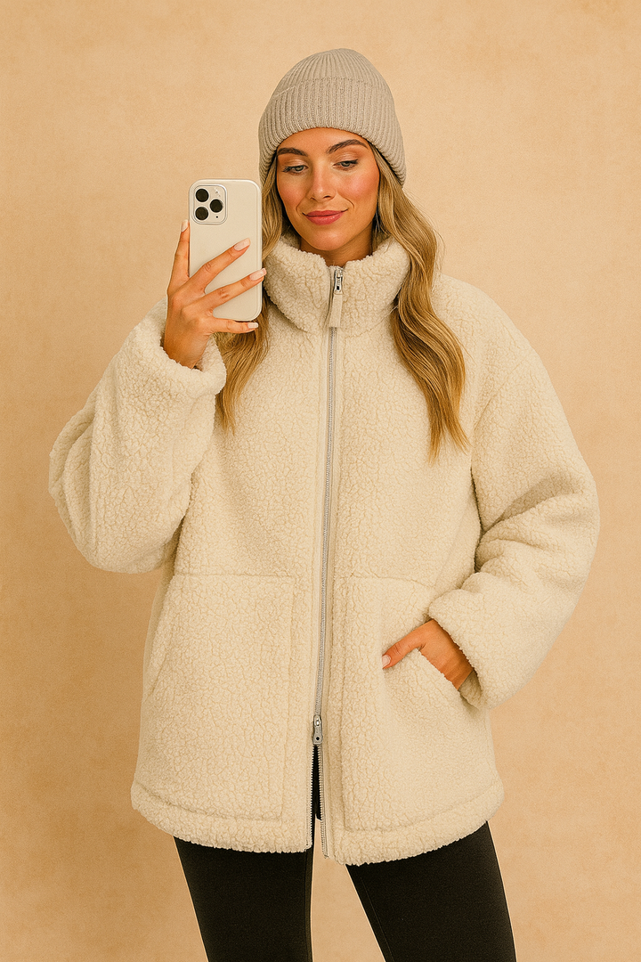 Lucie Savart | Teddy Fleece Zip Jacket - Image 3