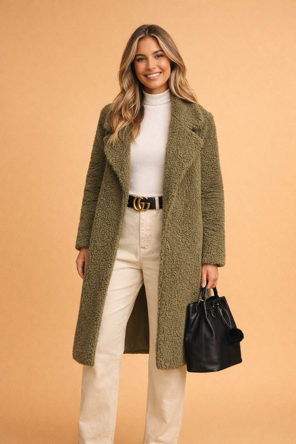Marceline Dupont | Teddy Open-Front Longline Coat - Image 2