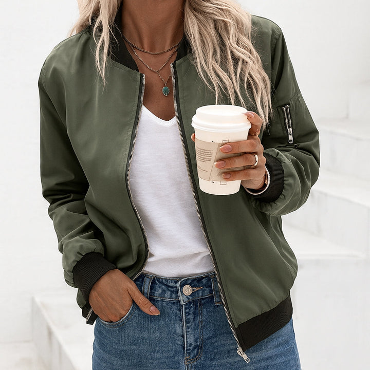 Margaux Delisle | Classic Zip Bomber Jacket - Image 1