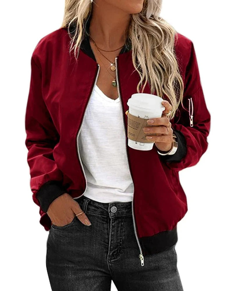 Margaux Delisle | Classic Zip Bomber Jacket - Image 2