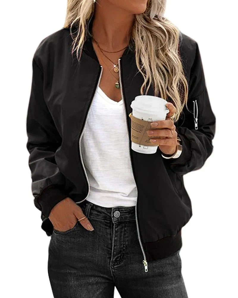 Margaux Delisle | Classic Zip Bomber Jacket - Image 3